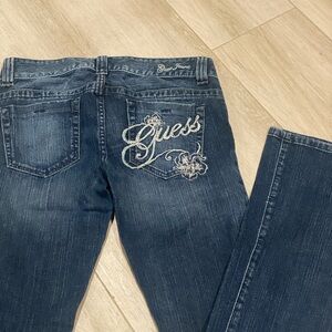 Guess Women's Dark Blue Straight Leg Jeans